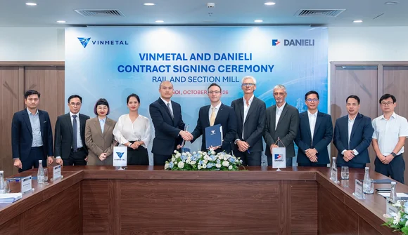 Vinmetal hợp tác với Danieli sản xuất thép ray đường sắt cao tốc và đô thị Việt Nam