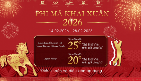 Đón xuân Bính Ngọ 2026 cùng ưu đãi đặc quyền từ BRG Golf