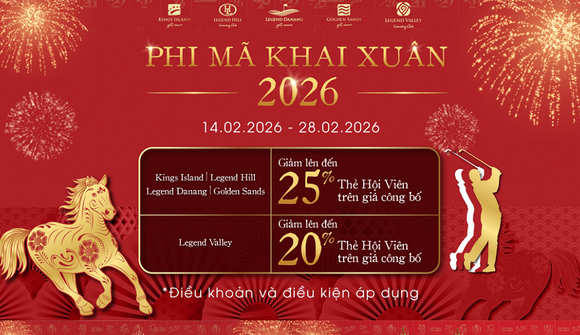 Đón xuân Bính Ngọ 2026 cùng ưu đãi đặc quyền từ BRG Golf