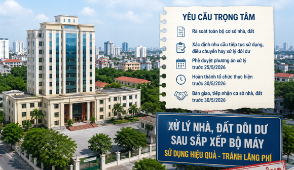 Hoàn thành xử lý tài sản công trước ngày 30/5