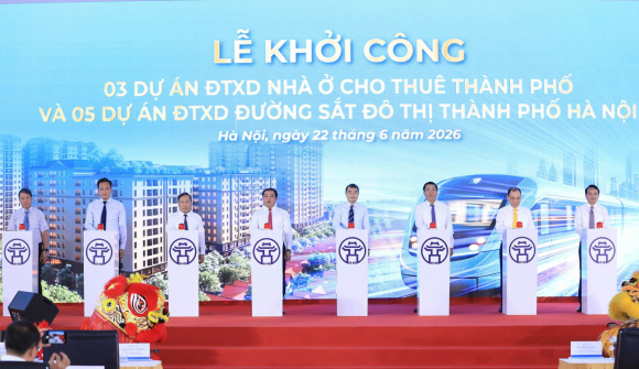 Hà Nội khởi công đồng thời 5 tuyến đường sắt đô thị và 3 dự án nhà ở cho thuê