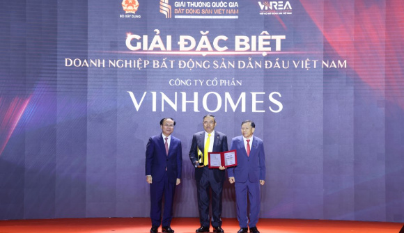 Vinhomes nhận “siêu giải thường” – dẫn đầu thị trường bất động sản Việt Nam