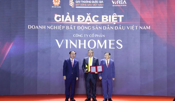 Vinhomes nhận “siêu giải thường” – dẫn đầu thị trường bất động sản Việt Nam