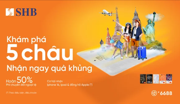 Cơ hội trúng Iphone 16 ProMax cùng nhiều ưu đãi hấp dẫn chưa từng có cho khách hàng SHB