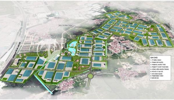 Hơn 1.200 tỷ đồng đầu tư dự án khu công nghiệp ở Bắc Giang