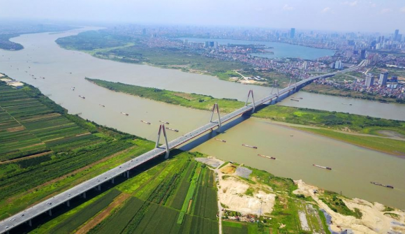 Hà Nội định hướng làm tàu điện treo dọc sông Hồng