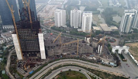Cận cảnh dự án VietinBank Tower hơn 10.000 tỷ hoang tàn ở khu đô thị nhà giàu Hà Nội