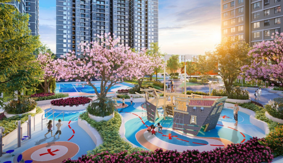 Lý do tổ hợp căn hộ ở Tây Nam Linh Đàm hút gia đình có con nhỏ