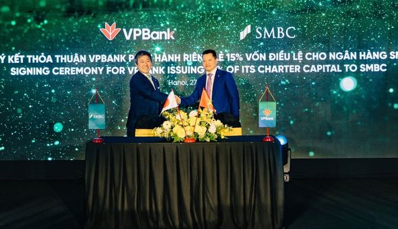 VPBank có thêm gần 36.000 tỷ đồng nhờ bán 15% vốn cho ngân hàng Nhật Bản