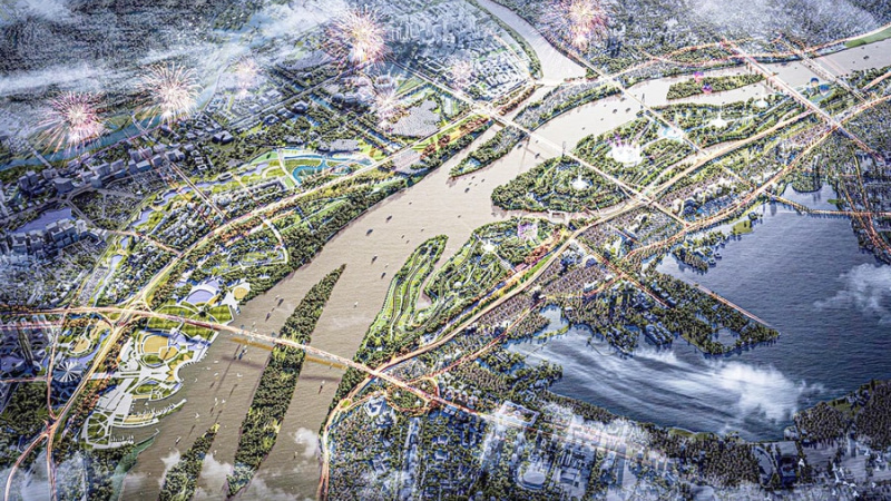 Hà Nội chốt ngày khởi công “siêu dự án” Trục Đại lộ sông Hồng và Khu đô thị Olympic