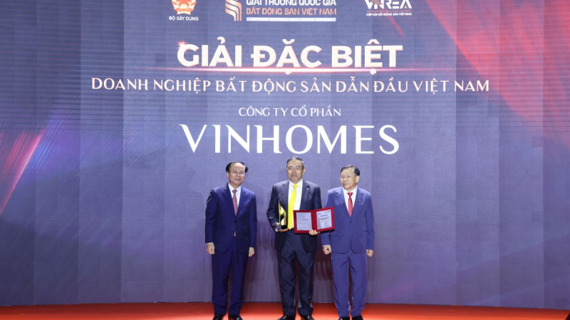 Vinhomes nhận “siêu giải thường” – dẫn đầu thị trường bất động sản Việt Nam