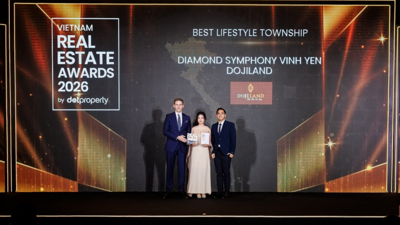 DOJILAND nhận giải thưởng danh giá tại DOT PROPERTY VIETNAM REAL ESTATE AWARDS 2026