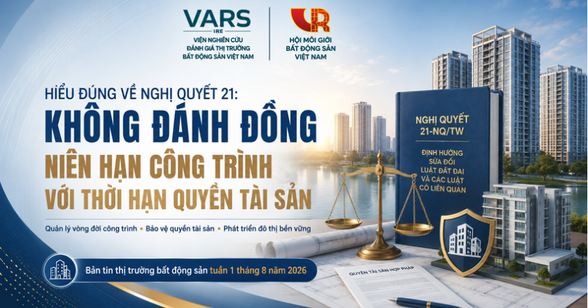Hiểu đúng về Nghị quyết 21: Không đánh đồng niên hạn công trình với thời hạn quyền tài sản