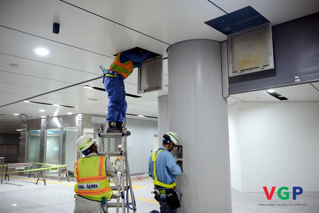 Cận cảnh ga ngầm lớn nhất tuyến metro số 1 - Ảnh 3.